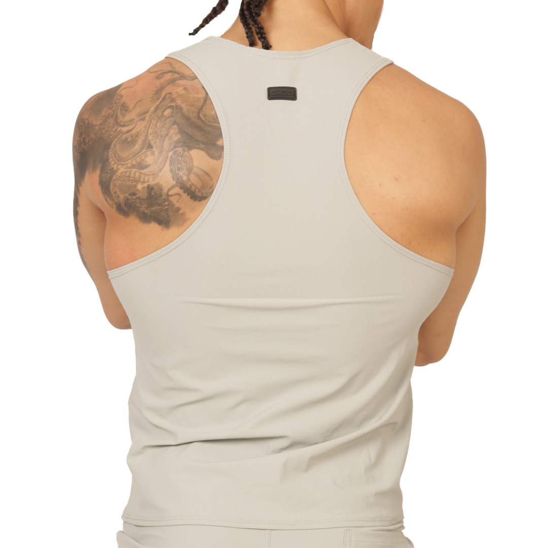 CLUB GRAY TANK - Men's Sports Tank Top in Trendy Colors