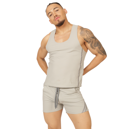 CLUB GRAY TANK - Men's Sports Tank Top in Trendy Colors