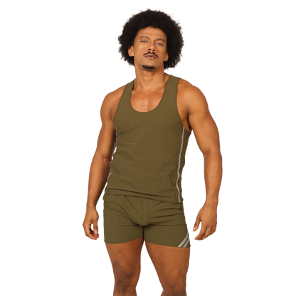 CLUB GREEN TANK - Men's Sports Tank Top in Trendy Colors