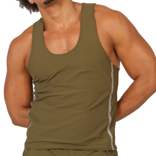 Club Green Tank by Gigo Underwear
