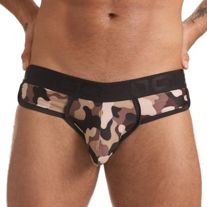 COMBAT BROWN BRIEF - Gigo Underwear & MensWear