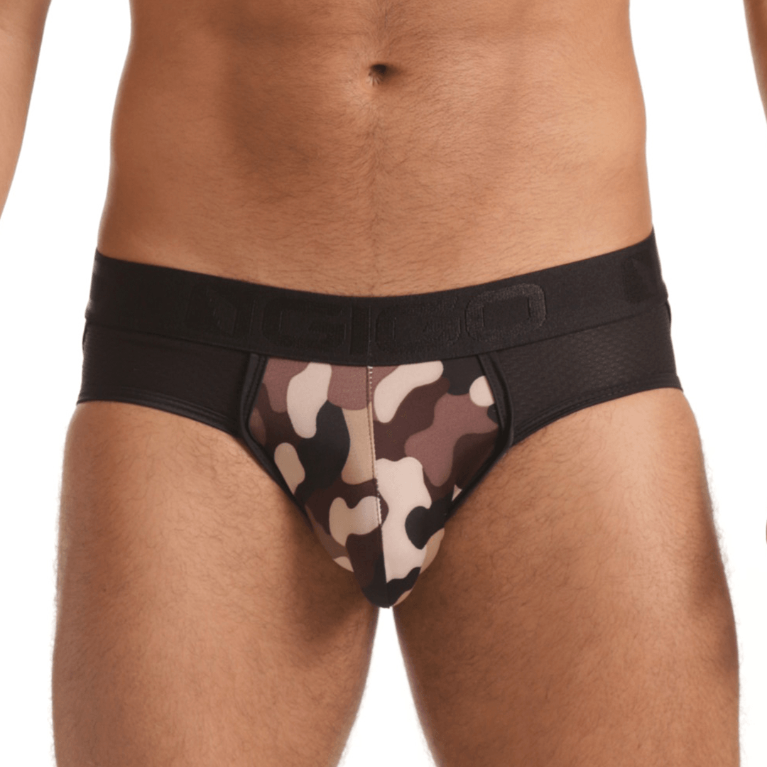 COMBAT BROWN BRIEF JOCKSTRAP - Gigo Underwear & MensWear