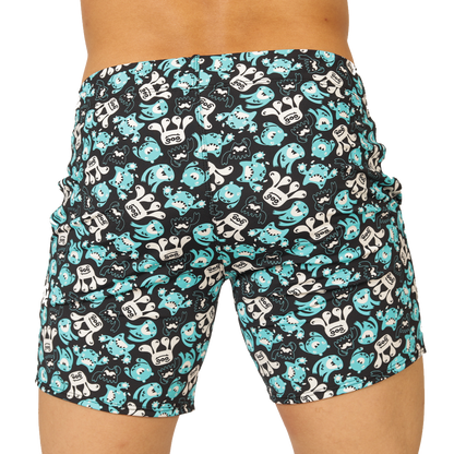 COMICS BEACHWEAR - Bold Men's Brief with Contrasting Waistband