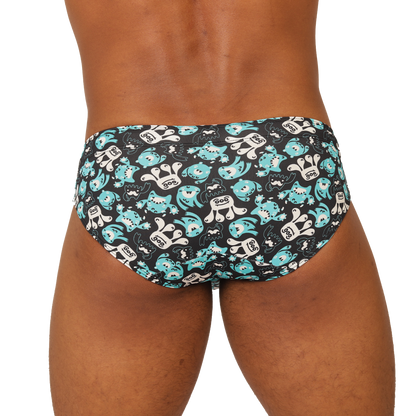 COMICS SWIMBRIEF - Bold Men's Brief with Contrasting Waistband
