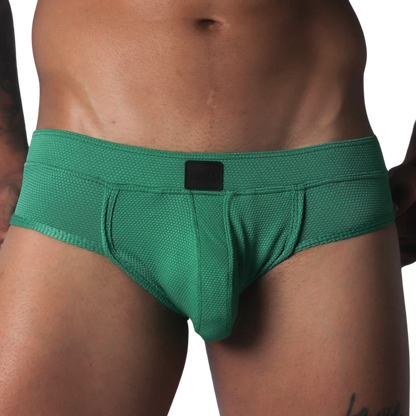 Cookie Green Brief fron view by Gigo Underwear