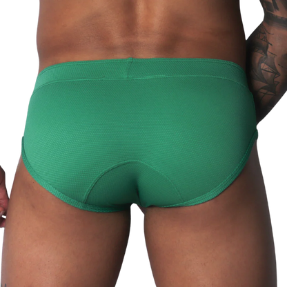 Cookie Green Brief back view by Gigo Underwear