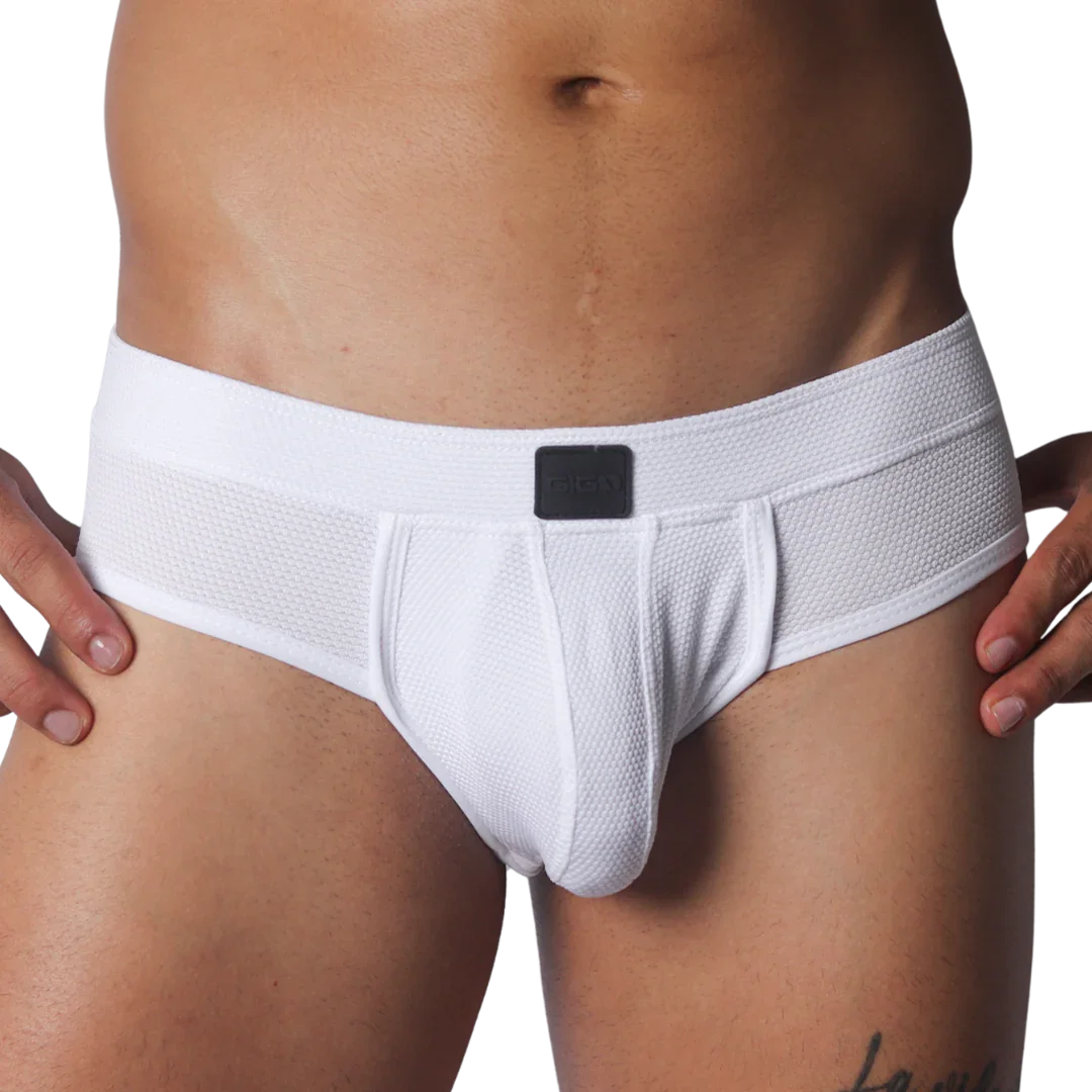 Cookie White Brief by Gigo Underwear