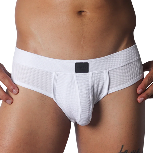 Cookie White Brief by Gigo Underwear