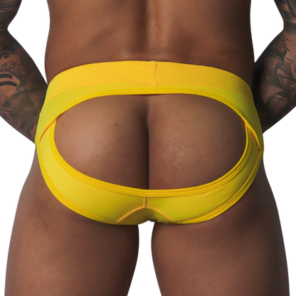 Cookie Yellow Brief Jock back view by Gigo Underwear