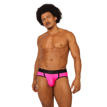 COOL FUCHSIA JOCK THONG - Sexy Men's Jockstrap with Contrast Waistband
