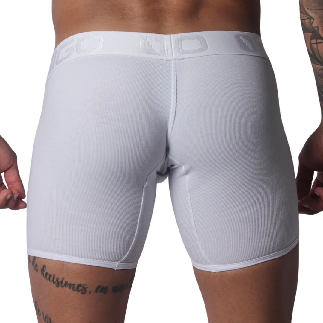 Cosmopolitan White Trunk back view by Gigo Underwear