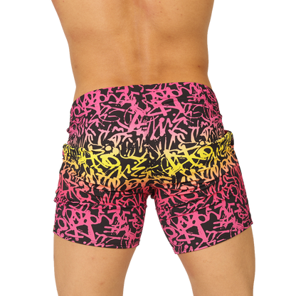CRAZY BEACHWEAR - Bold Men's Brief with Contrasting Waistband
