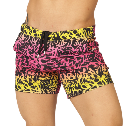 CRAZY BEACHWEAR - Bold Men's Brief with Contrasting Waistband