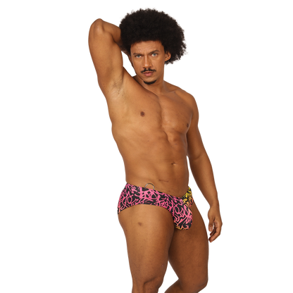CRAZY SWIMBRIEF - Bold Men's Brief with Contrasting Waistband