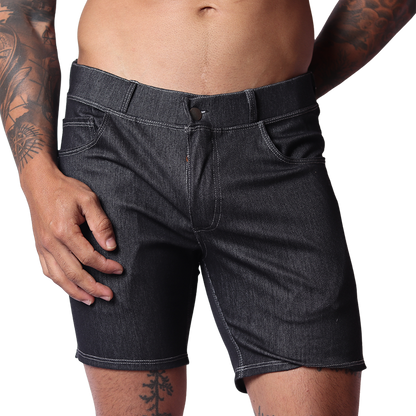 Denim Black Shorts by Gigo Underwear