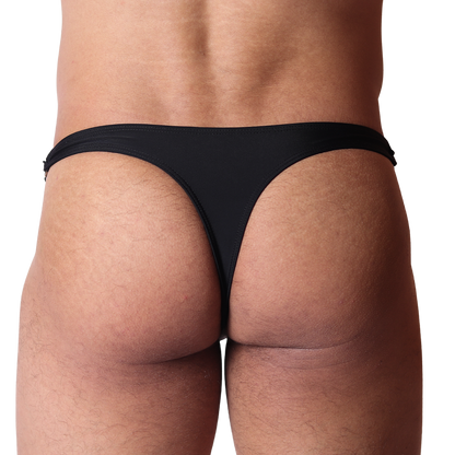 Dinamic Black Swim G String back view by Gigo Underwear