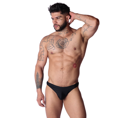 Dinamic Black Swim G String on model by Gigo Underwear