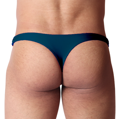 Dinamic Green Swim G String back view by Gigo Underwear