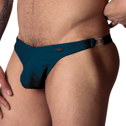Dinamic Green Swim G String front view by Gigo Underwear