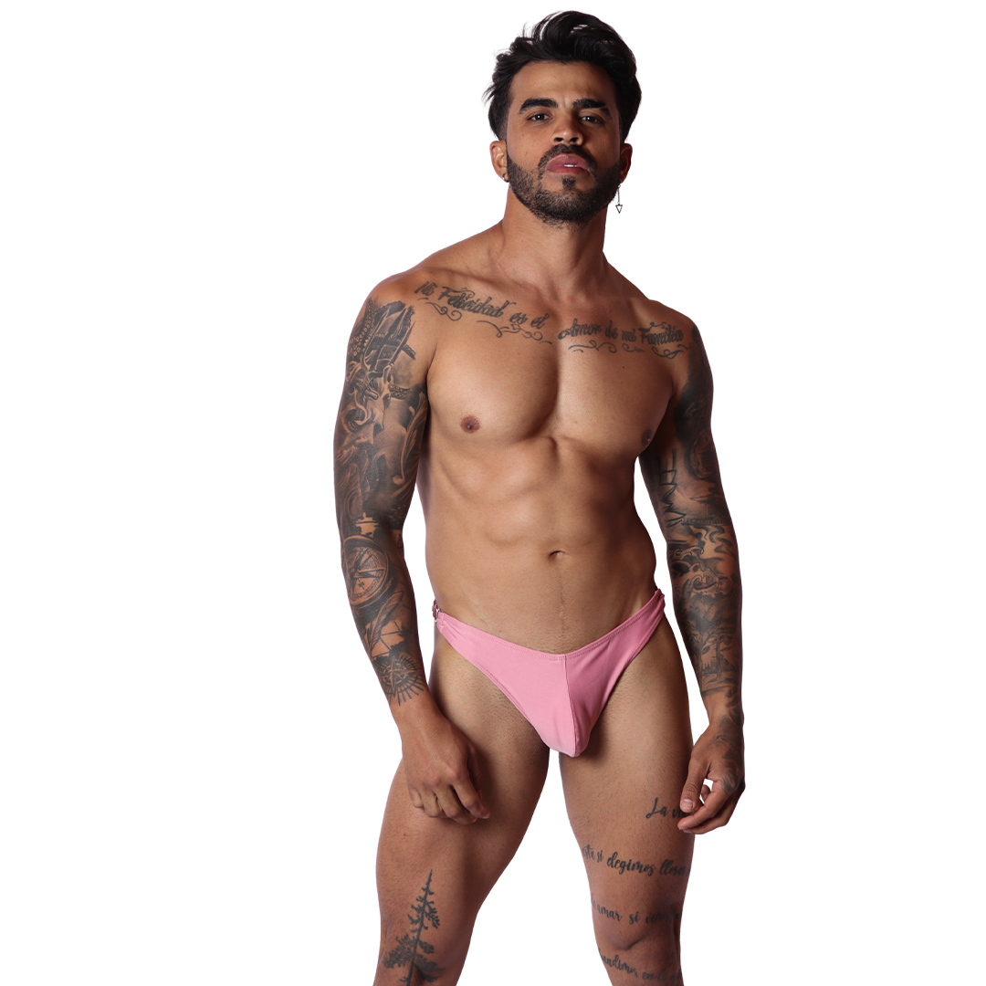 Dinamic Pink Swim G String on model by Gigo Underwear