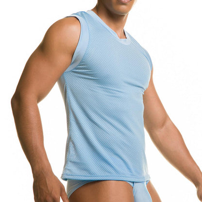 DIVERSITY BLUE TANK - Gigo Underwear & MensWear