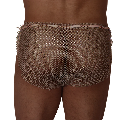 Diamond Beige Hot Shorts back view by Gigo Underwear