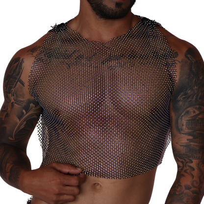 Diamond Black Crop Top by Gigo Underwear