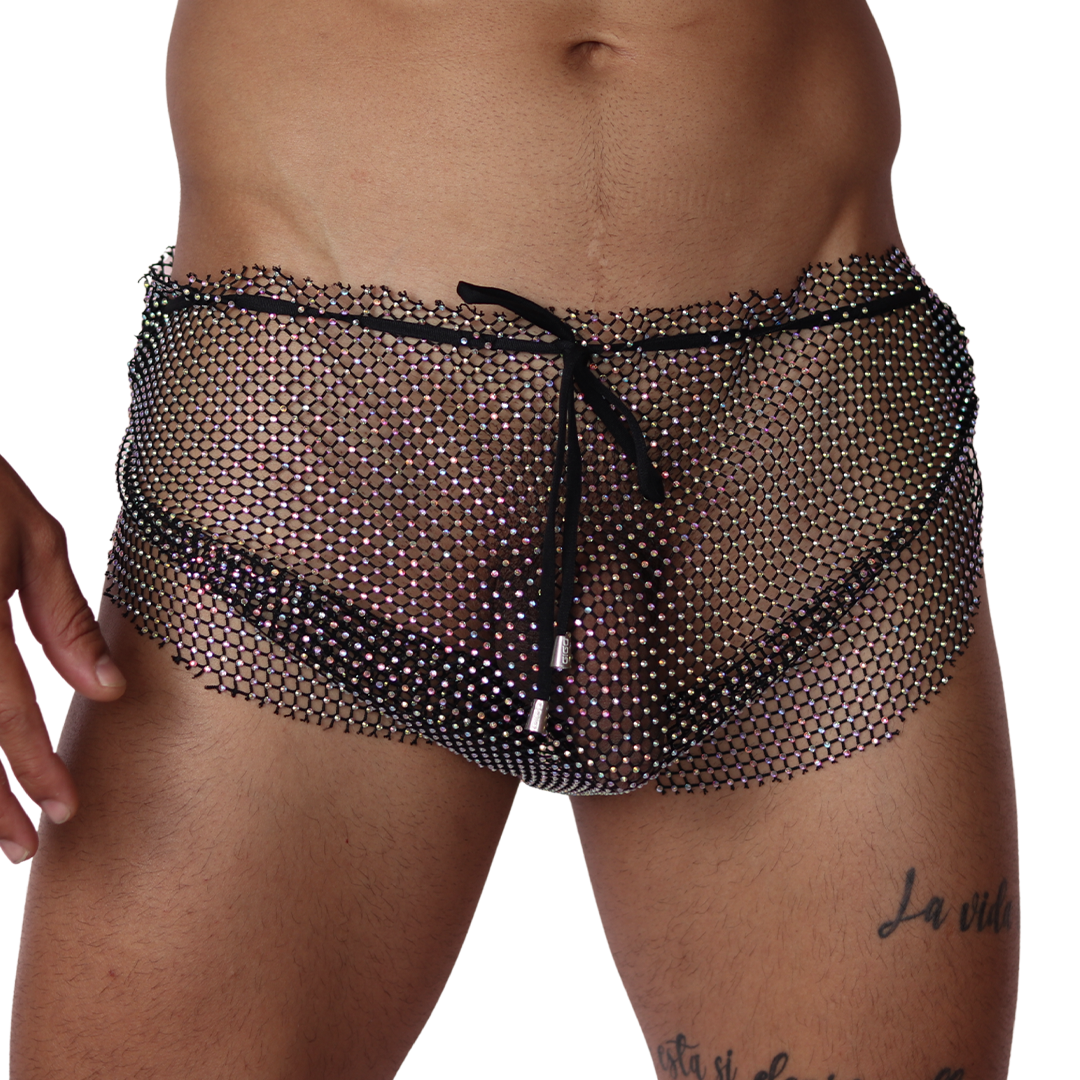 Diamond Black Hot Shorts by Gigo Underwear