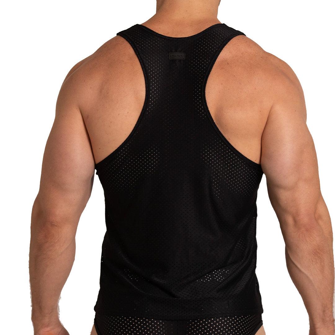 ENERGETIC BLACK TANK - Gigo Underwear & MensWear