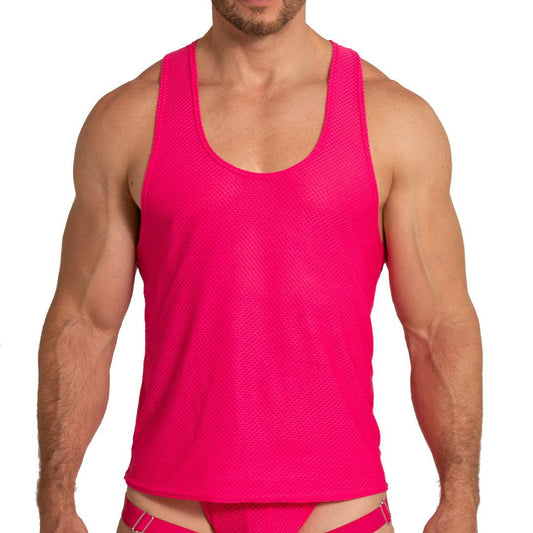 ENERGETIC FUCSHIA TANK - Gigo Underwear & MensWear