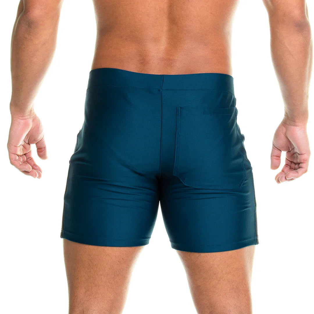 Energetic Green Short back view by Gigo Underwear