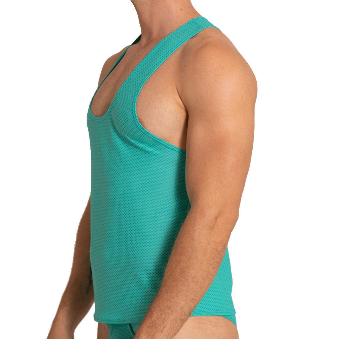 ENERGETIC GREEN TANK - Gigo Underwear & MensWear