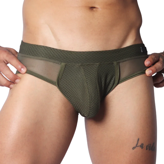 Evocative Green Brief by Gigo Underwear