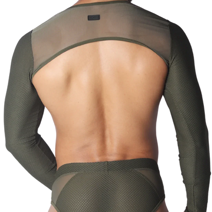 Evocative Green Harness back view by Gigo Underwear
