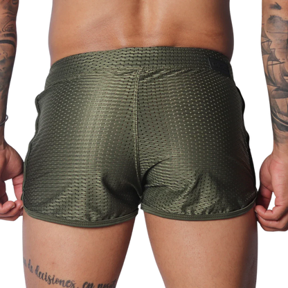 Exit Green Short back view by Gigo Underwear