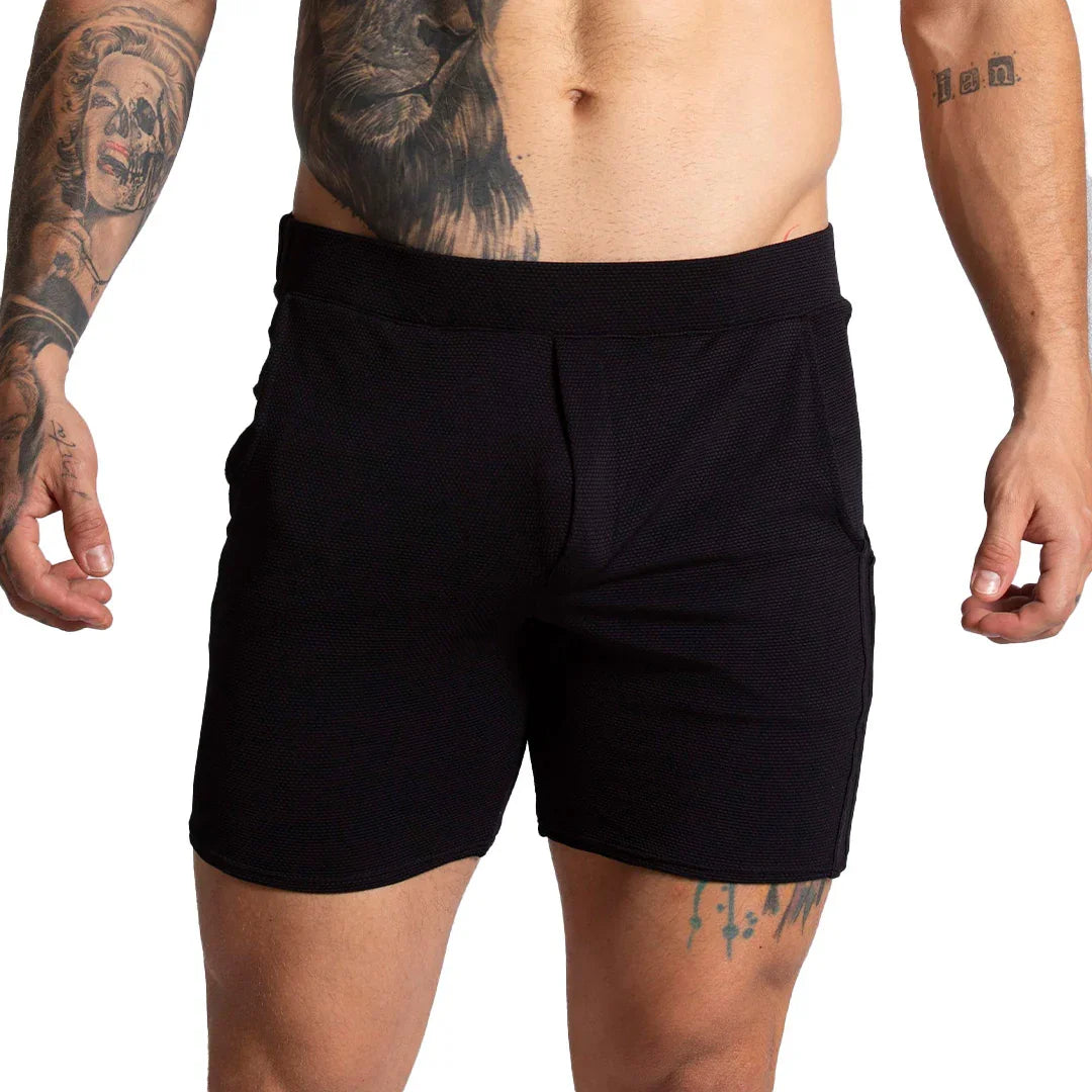 F Fetish Black Short front view by Gigo Underwear