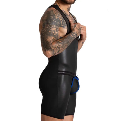 F Fetish Blue Body back view by Gigo Underwear