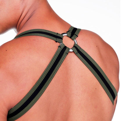 FETISH GREEN BODY HARNESS - Gigo Underwear & MensWear