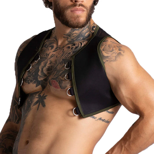 F Fetish Green Harness by Gigo Underwear
