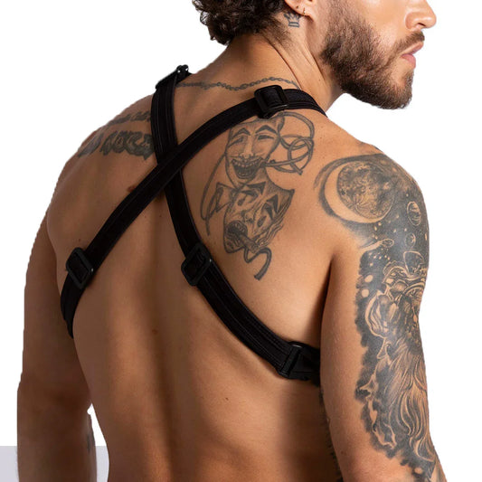 F Fetish Harness front view by Gigo Underwear