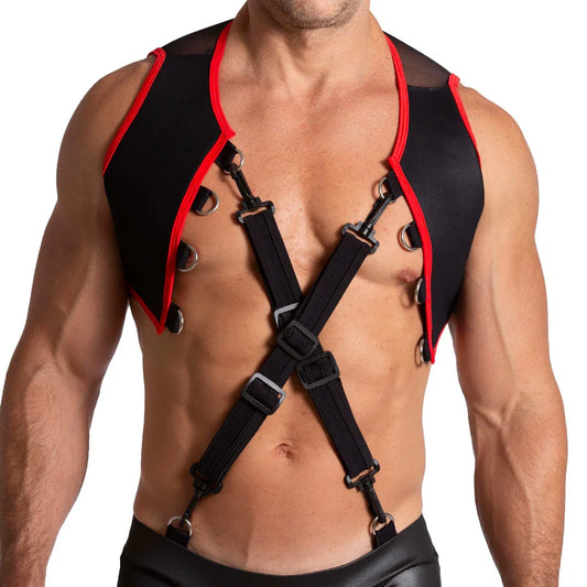 F Fetish Red Harness by Gigo Underwear