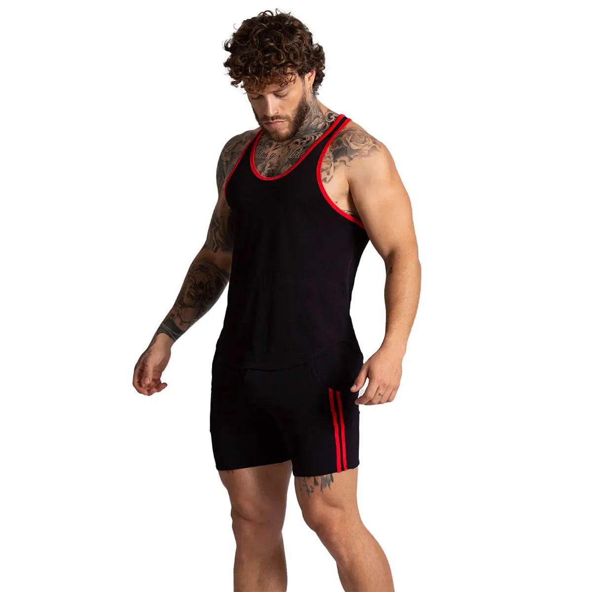 F FETISH RED TANK - Gigo Underwear & MensWear