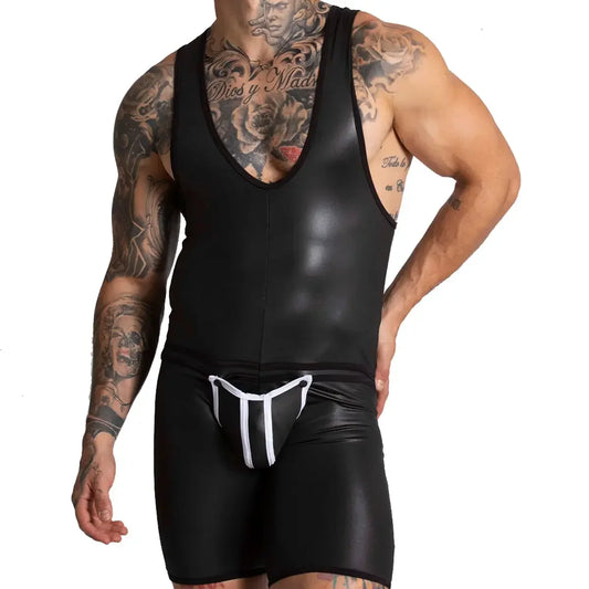 F Fetish White Body front view by Gigo Underwear