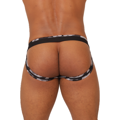 FEELING BLACK JOCKSTRAP - Sexy Men's Jockstrap with Contrast Waistband