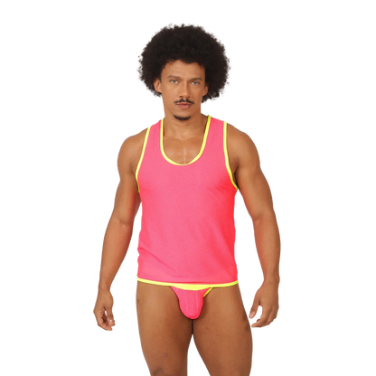 Feeling Candy Tank on model by Gigo Underwear