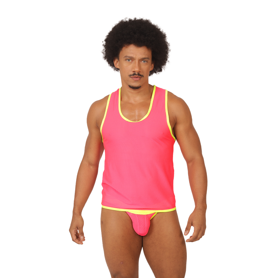 FEELING CANDY TANK - Sexy Men's Jockstrap with Contrast Waistband