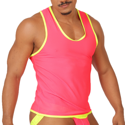 FEELING CANDY TANK - Sexy Men's Jockstrap with Contrast Waistband
