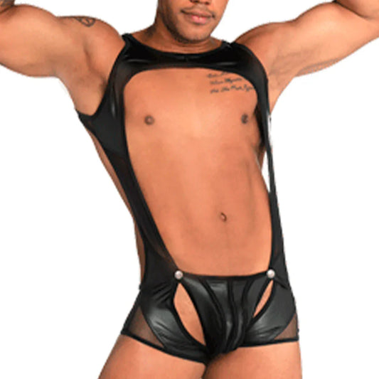 Fetiche Black Singlet by Gigo Underwear