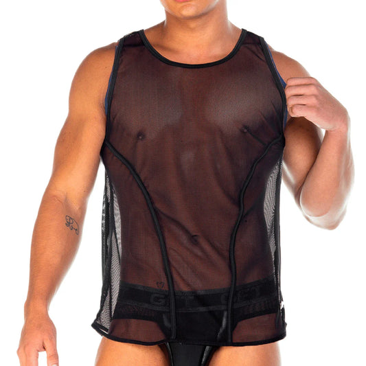 2 Fetiche Black Tank by Gigo Underwear