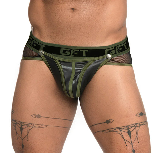 Fetiche Green Brief Jockstrap by Gigo Underwear